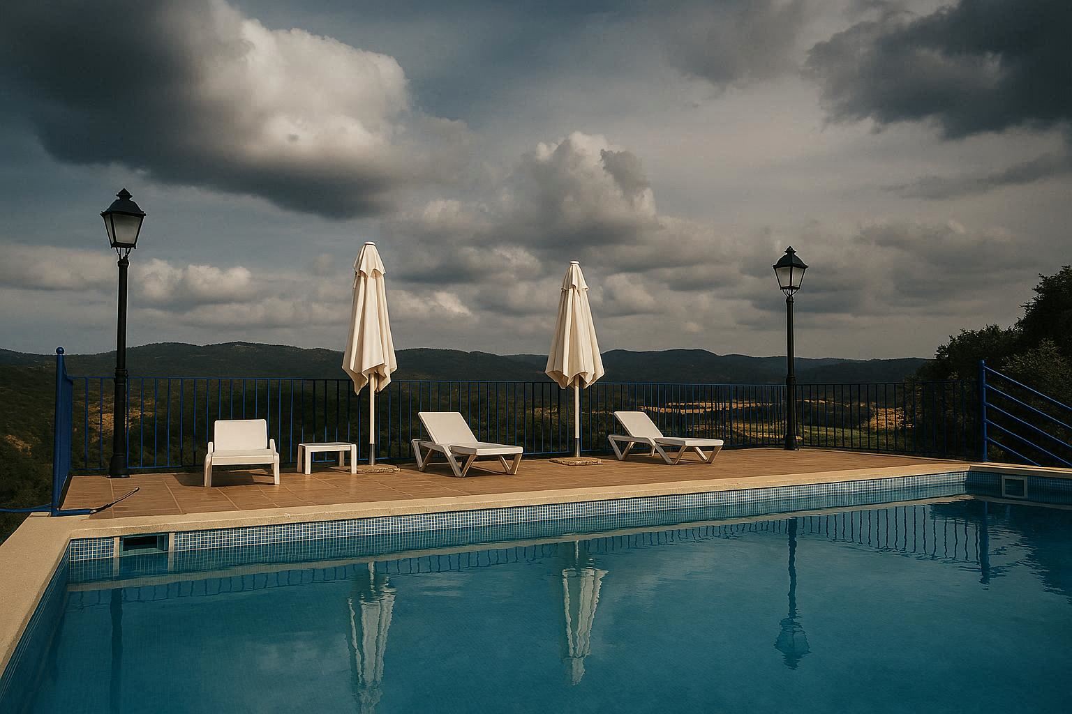 Terraza de la piscina